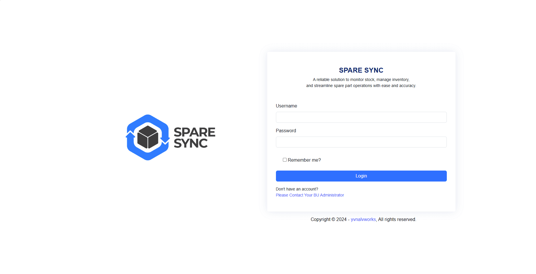 SpareSync - Inventory Management screenshot